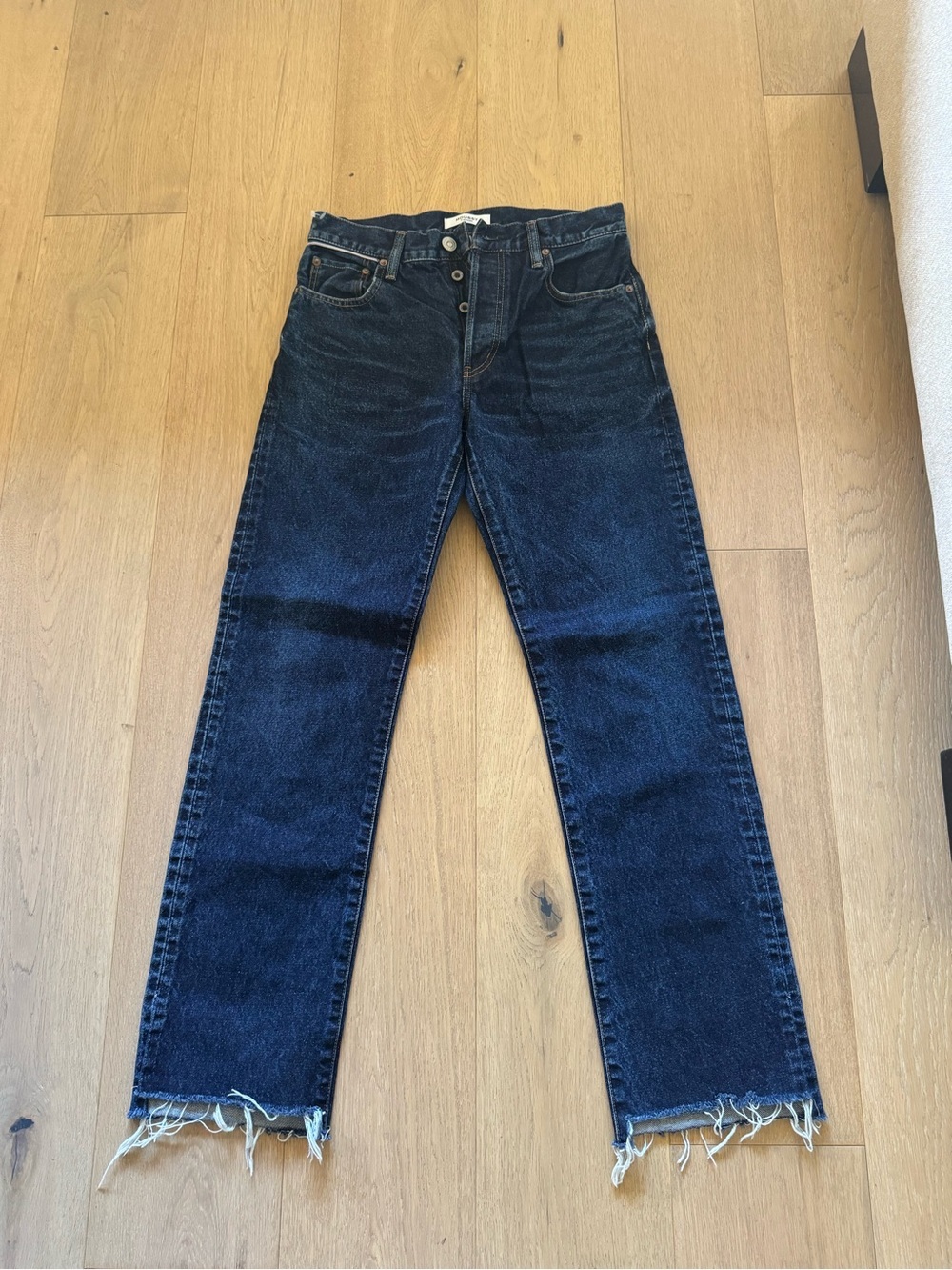 Moussy Vintage High-Rise Straight Jeans in Indigo Blue - Picture 2 of 10